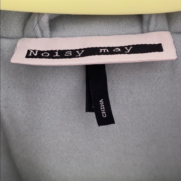 Noisy May Muted Turquoise Pea Coat - Picture 4 of 5